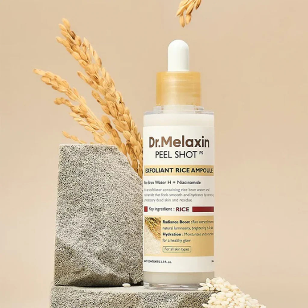 Dr. Melaxin Peel Shot Exfoliating White Rice Ampoule Ampolla Exfoliante Con Arroz 80 ml