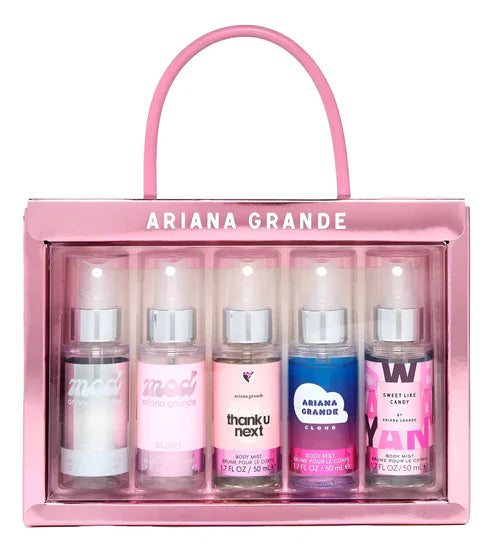 Ariana Grande Mini Body Mist Set — Set De Brumas Corporales Con 5 Fragancias Icónicas (50 ml c/u)