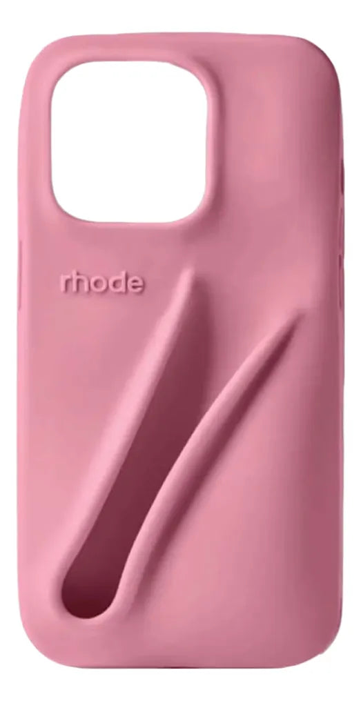 Rhode Lip Case Funda para iPhone 14 Pro Ribbon — Funda de Silicona con Soporte para Lip Treatment