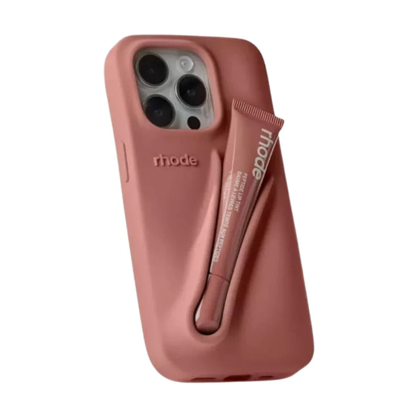 Rhode Lip Case Silicone iPhone Case Toast 16 PRO MAX — Funda de Silicona con Soporte para Lip Treatment