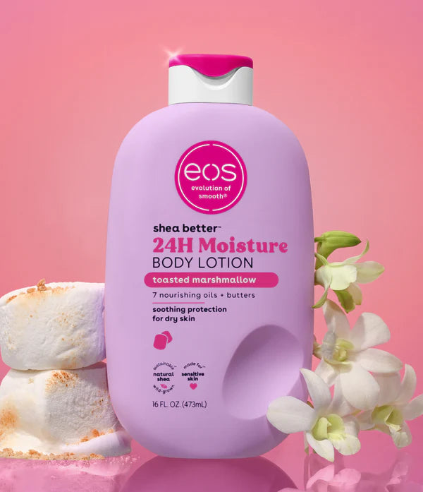 EOS Shea Better 24H Moisture Body Lotion Toasted Marshmallow Loción Corporal Hidratante 24 Horas 473 ml