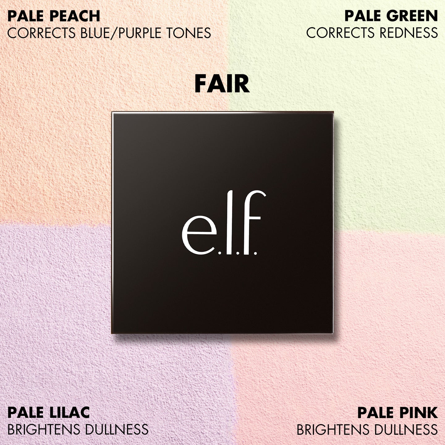 ELF Set It Bright Powder Quad Polvos Fijadores E Iluminadores Multitono