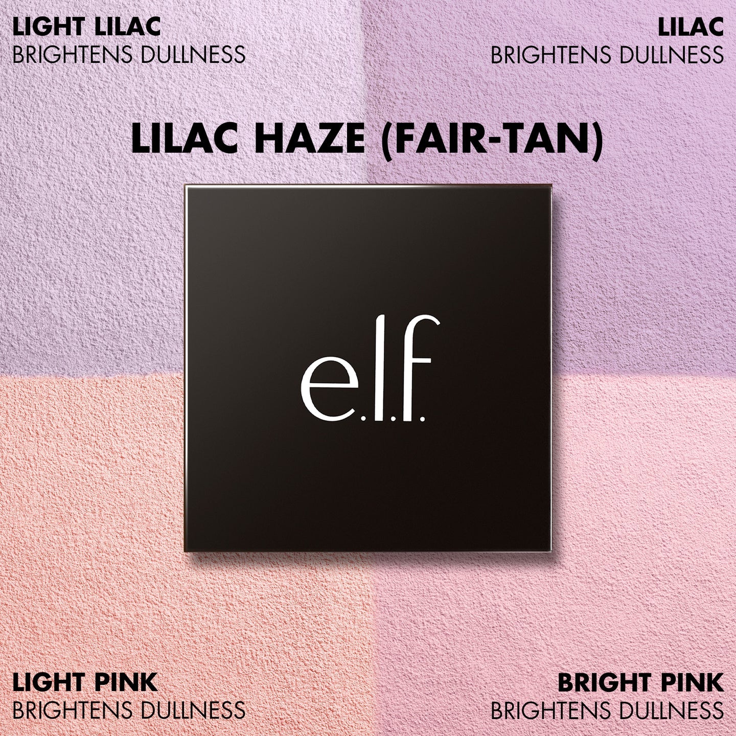 ELF Set It Bright Powder Quad Polvos Fijadores E Iluminadores Multitono