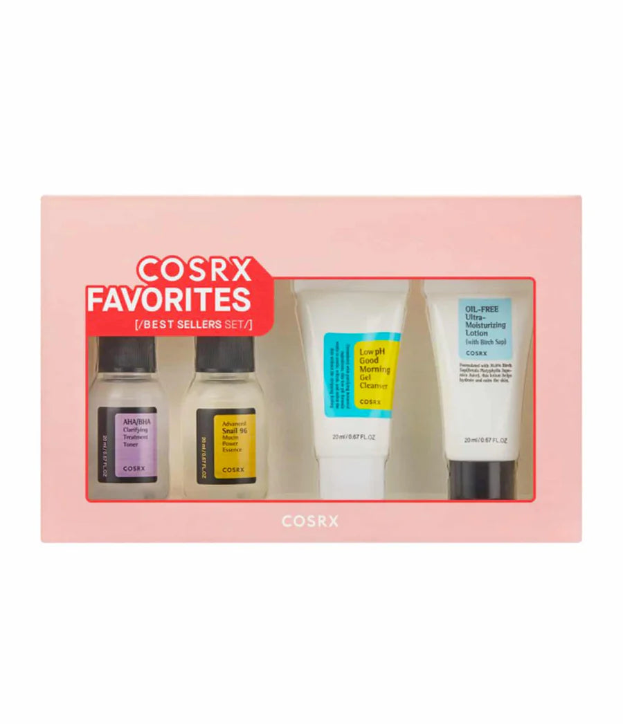 COSRX Favorites Best Sellers Set — Set de Skincare con Productos Icónicos para Piel Limpia e Hidratada
