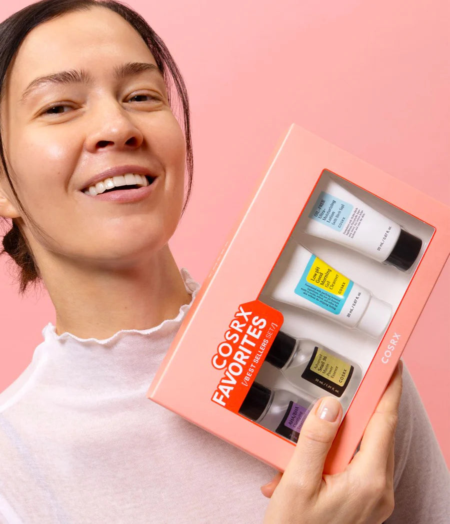 COSRX Favorites Best Sellers Set — Set de Skincare con Productos Icónicos para Piel Limpia e Hidratada