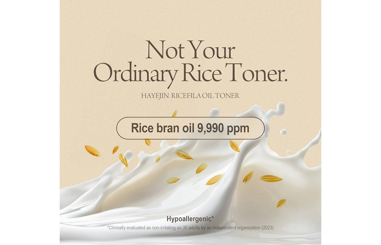 HAYEJIN RiceFila Oil Toner | Tónico Hidratante Coreano Con Extracto De Arroz