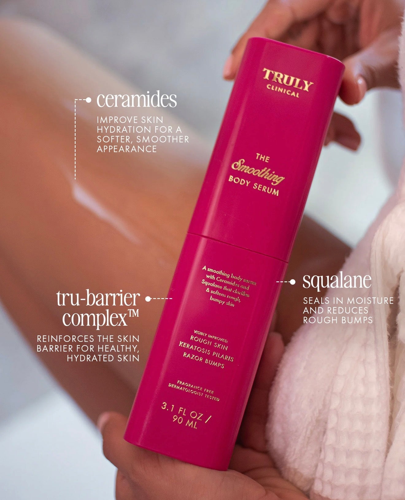 Truly Clinical The Smoothing Body Serum  – Sérum Corporal Con Ceramidas Y Squalane 90 ML