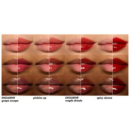 ELF Glossy Lip Stain Shades 4 Days Kit — Set De Tintas Labiales Con Brillo y Larga Duración (4 Tonos)