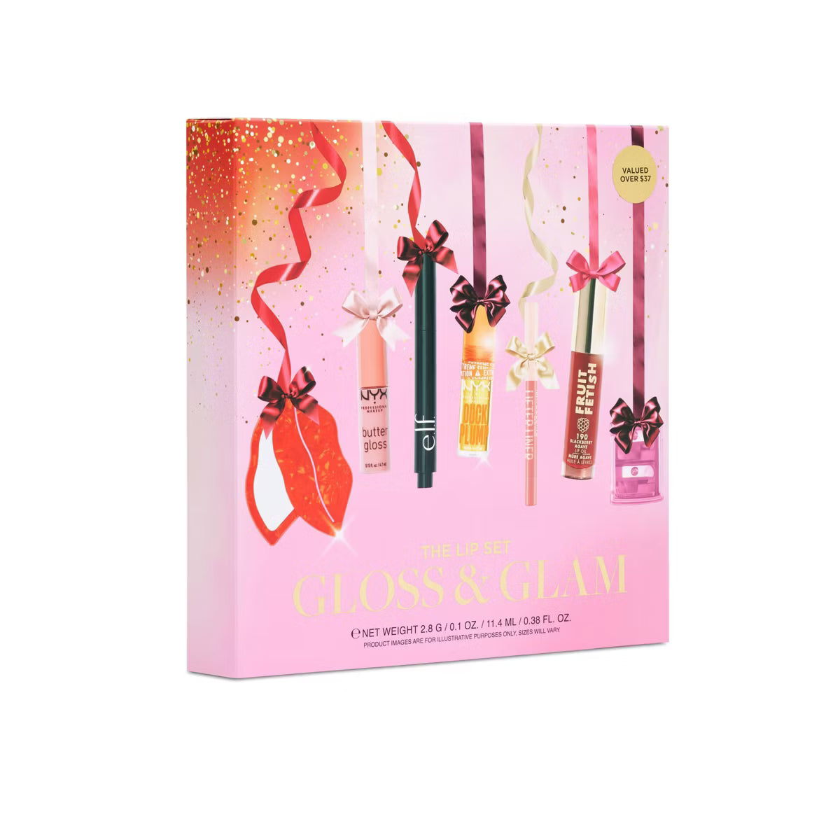 Gloss & Glam Best of Lip Gift Set — Set De Labios Con 7 Productos De Brillo, Color e Hidratación