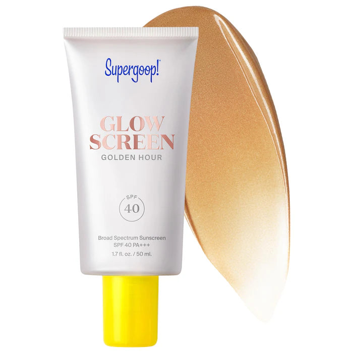 Bajo Pedido - Supergoop! Glowscreen SPF 40 | Protector Solar Iluminador con Ácido Hialurónico y Niacinamida