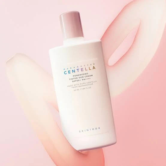 SKIN1004 Madagascar Centella Poremizing Velvet Finish Sunscreen — Protector Solar Con Centella Asiática, Control De Poros Y Acabado Aterciopelado