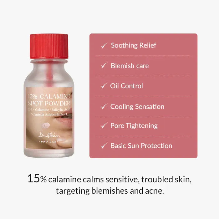Dr. Althea 15% Calamine Spot Powder Tratamiento Localizado Con Calamina 15 ml