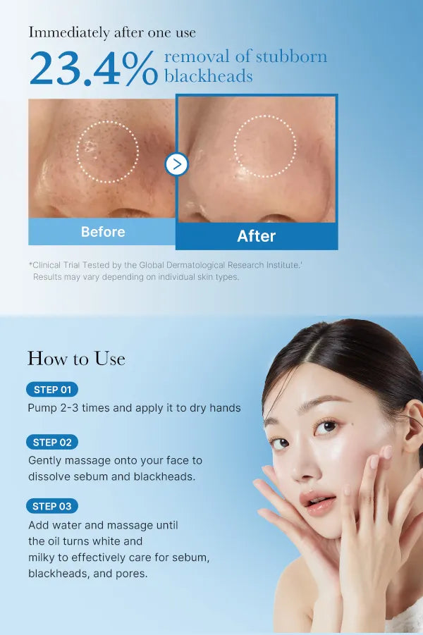 Medicube Zero Pore Blackhead Deep Cleansing Oil — Aceite Limpiador Para Puntos Negros y Poros Obstruidos