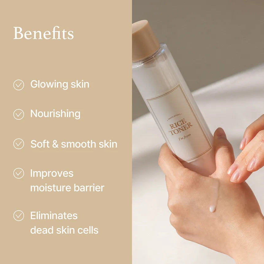 I’m From Rice Toner Tónico Facial Con 77.78% Extracto De Arroz Y Niacinamida 150 ml