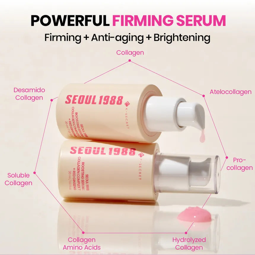 KSECRET Seoul 1988 Boosting Serum — Sérum Reafirmante con Collagen Complex 7 + Ginseng Rojo