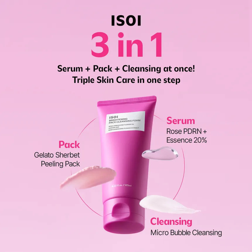 ISOI Brightening Pack Cleansing Foam | Iluminador