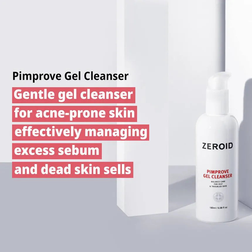 ZEROID Pimprove Gel Cleanser Limpiador Facial Para Piel Con Imperfecciones 180 ml