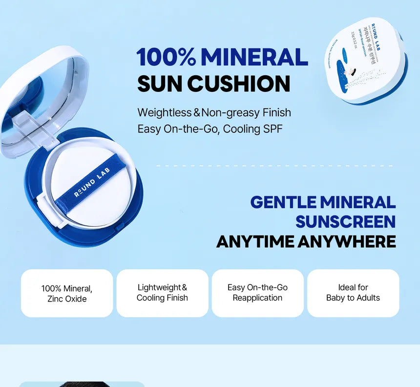 Round Lab Birch Juice Moisturizing UVLOCK Sun Cushion SPF50+ PA++++ – Cojín Solar Hidratante Con Savia De Abedul