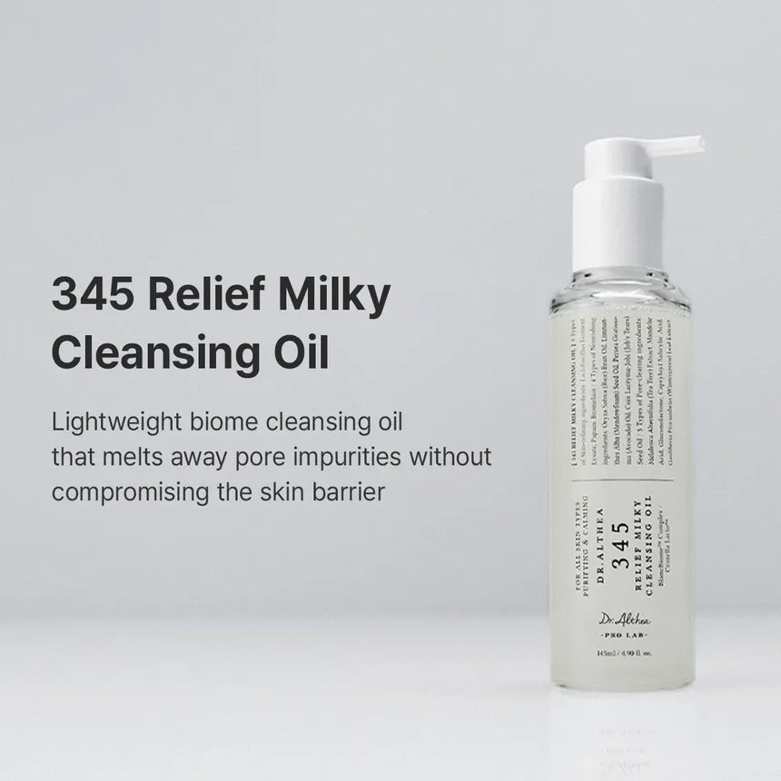 Dr. Althea 345 Relief Milky Cleansing Oil 145ml – Aceite Limpiador Lechoso Post-Acné Con Niacinamida