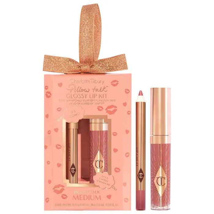 BAJO PEDIDO - Charlotte Tilbury Mini Pillow Talk Glossy Lip Duos | Set de Labiales Brillantes