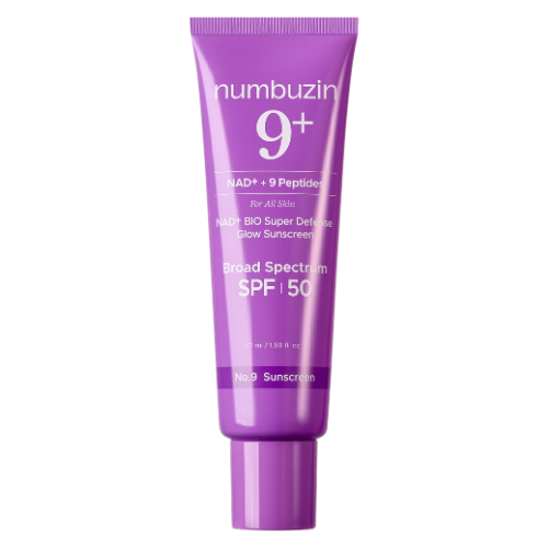 Numbuzin No.9 NAD+ 9 Peptides Dewy Sun Essence Protector Solar Hidratante Glow SPF50+ PA++++ | Quitamanchas