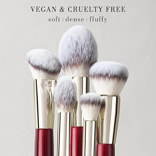 BEILI Set De 15 Brochas De Maquillaje Profesional – Brochas Premium Para Sombras De Ojos