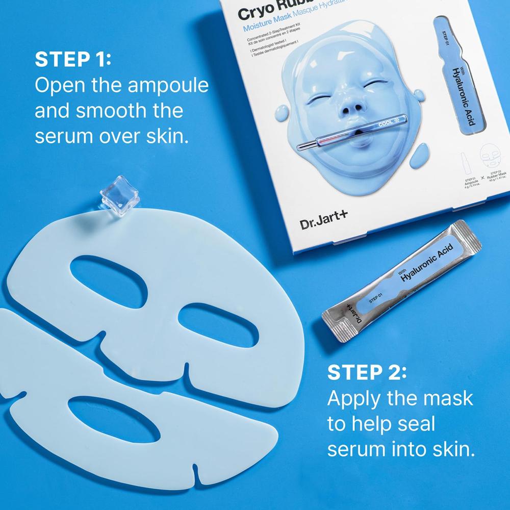 Dr.Jart+ Cryo Rubber Cooling Mask Set Mascarillas Faciales Efecto Frío Con Ampoule (4 Unidades)