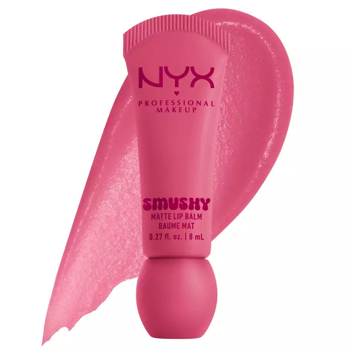 NYX Professional Makeup Smushy Matte Lip Balm – Bálsamo Labial Tintado Mate Suave Con Arroz Mochi Y Ceramidas