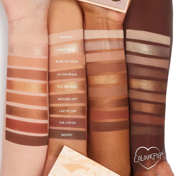 ColourPop Nude Mood Eyeshadow Palette 9 Shades – Warm Nude Matte and Metallic Eyeshadow Palette