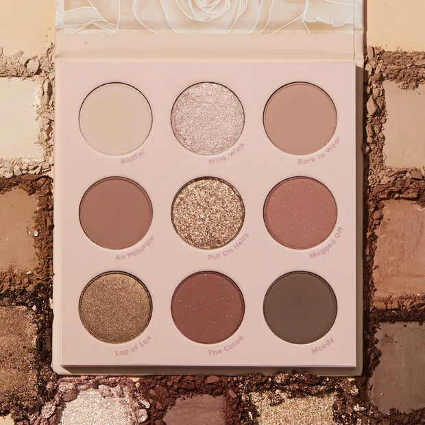 ColourPop Nude Mood Eyeshadow Palette 9 Shades – Warm Nude Matte and Metallic Eyeshadow Palette