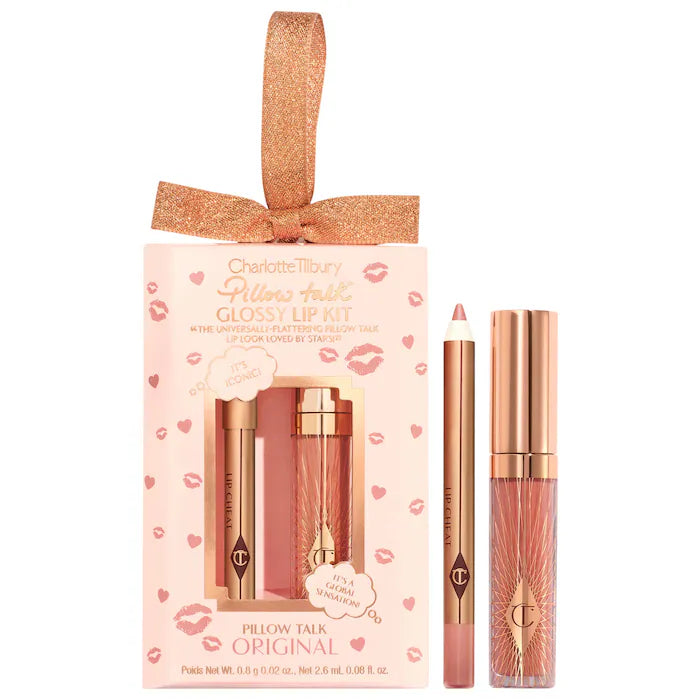 BAJO PEDIDO - Charlotte Tilbury Mini Pillow Talk Glossy Lip Duos | Set de Labiales Brillantes