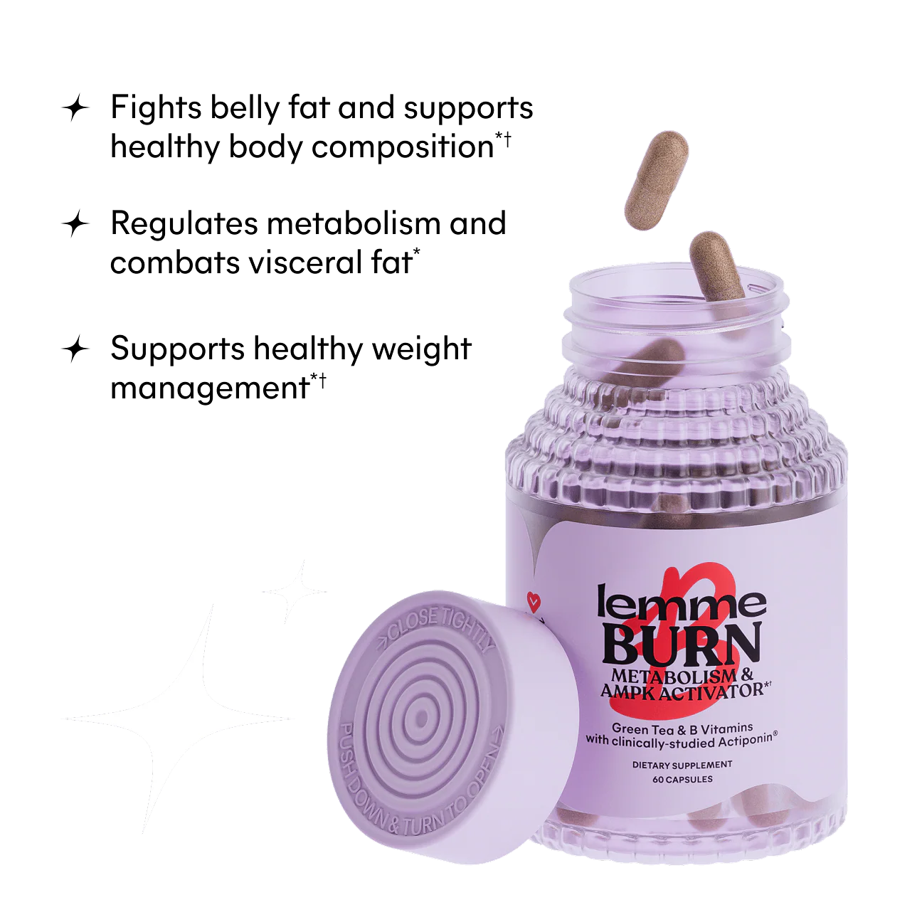 Lemme Burn Metabolism & Belly Fat Burner Capsules – Cápsulas para Metabolismo y Quema de Grasa Abdominal 60 Unidades