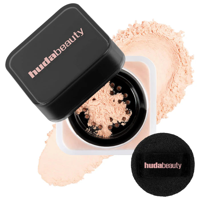 HUDA BEAUTY Easy Bake Blurring Loose Baking & Setting Powder Mini – Polvo Suelto Fijador y Difuminador