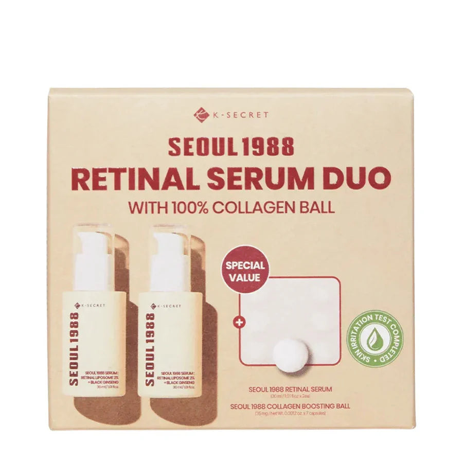 K-SECRET Seoul 1988 Retinal Serum Duo Set With 100% collagen ball