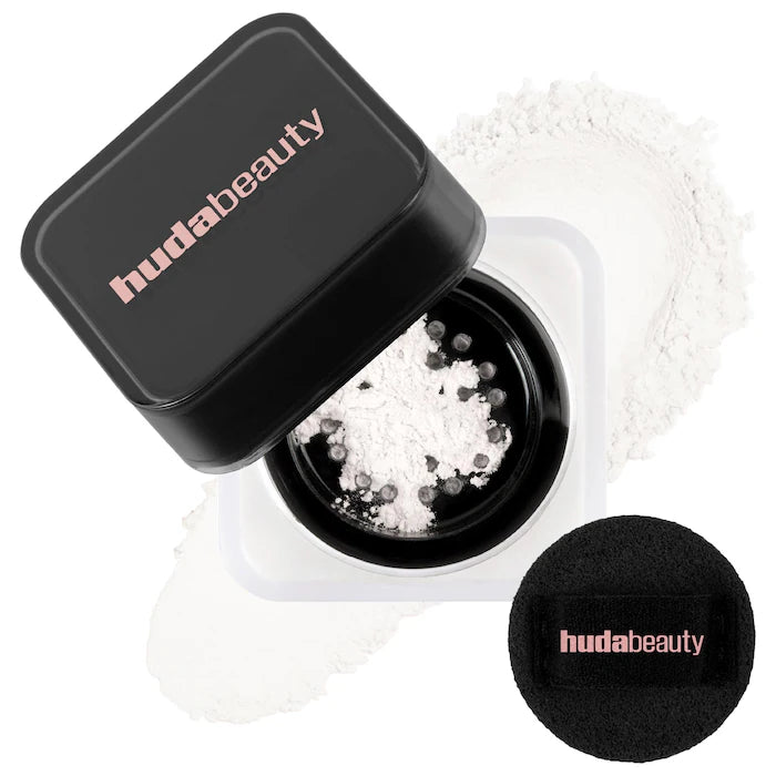 HUDA BEAUTY Easy Bake Blurring Loose Baking & Setting Powder Mini – Polvo Suelto Fijador y Difuminador