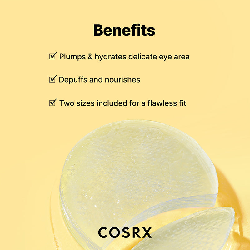 COSRX Advanced Snail Hydrogel Eye Patch 60 Parches – Parches Hidrogel Con Mucina De Caracol Para Contorno De Ojos
