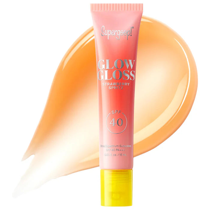 BAJO PEDIDO - SUPERGOOP! Glow Gloss SPF 40 Lip Balm with Peptides and Shea Butter | Lip Gloss