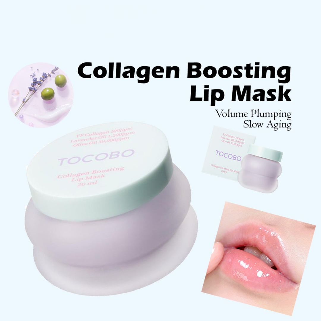 TOCOBO Collagen Boosting Lip Mask – Mascarilla Labial Hidratante y Reafirmante con Colágeno 20 ml