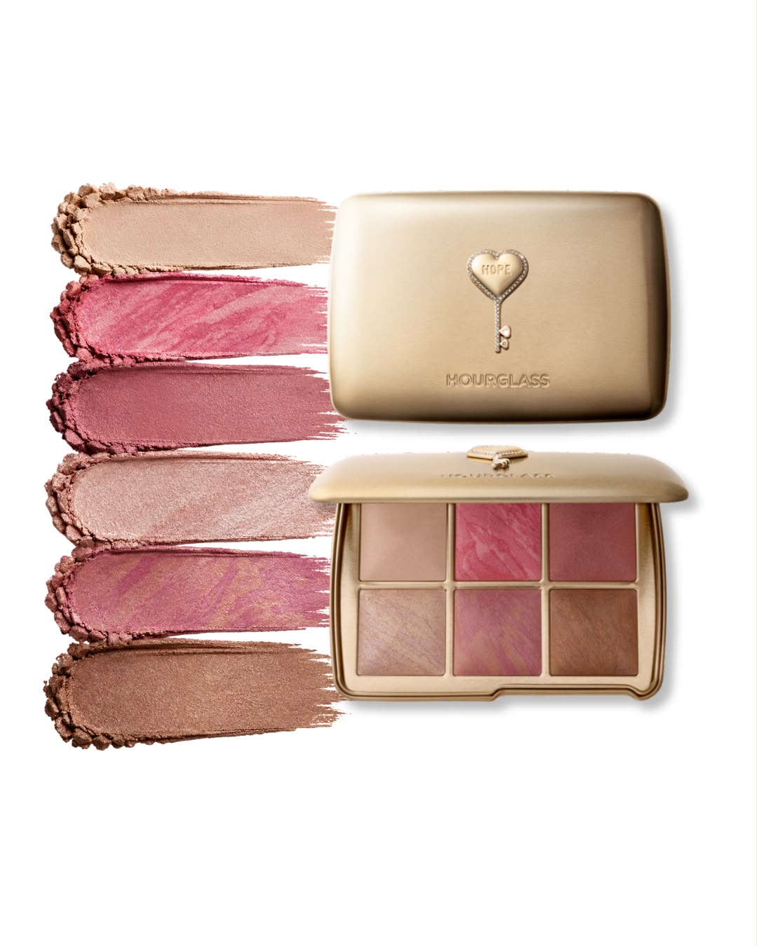 BAJO PEDIDO - Hourglass Ambient Lighting Edit Palette – Paleta De 6 Tonos Rubor, Bronceador E Iluminador Edición Holiday