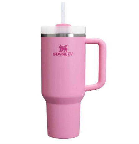 Stanley Quencher H2.0 Flow State Tumbler 40oz Peony – Vaso Térmico Con Popote Y Asa
