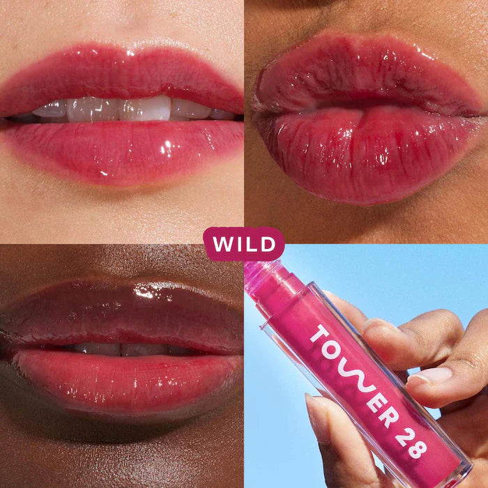 SALE  On Order - Tower 28 Beauty ShineOn Lip Jelly | Hydrating Lip Oil with Shine and Non-Sticky Texture
