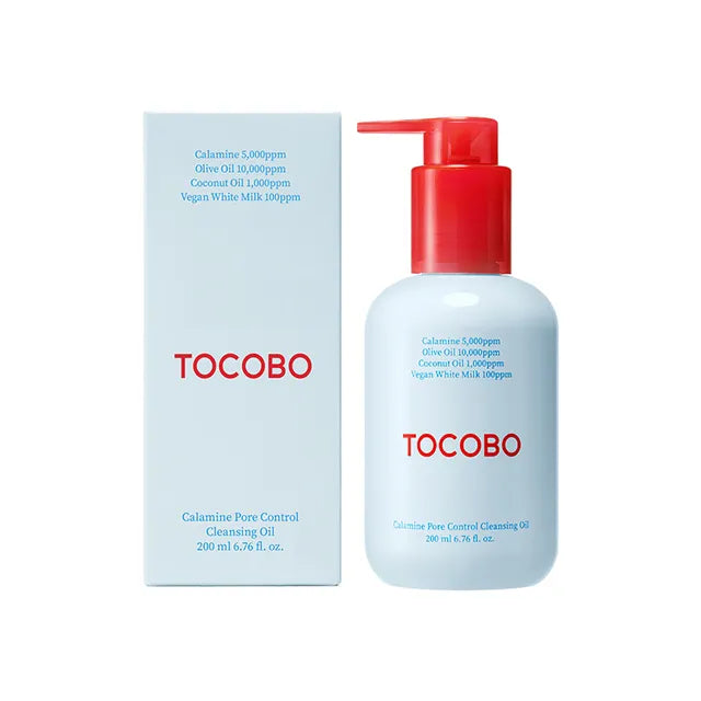 TOCOBO Calamine Pore Control Cleansing Oil — Aceite Limpiador Vegano Con Calamina Para Poros y Control De Sebo (200 ml)