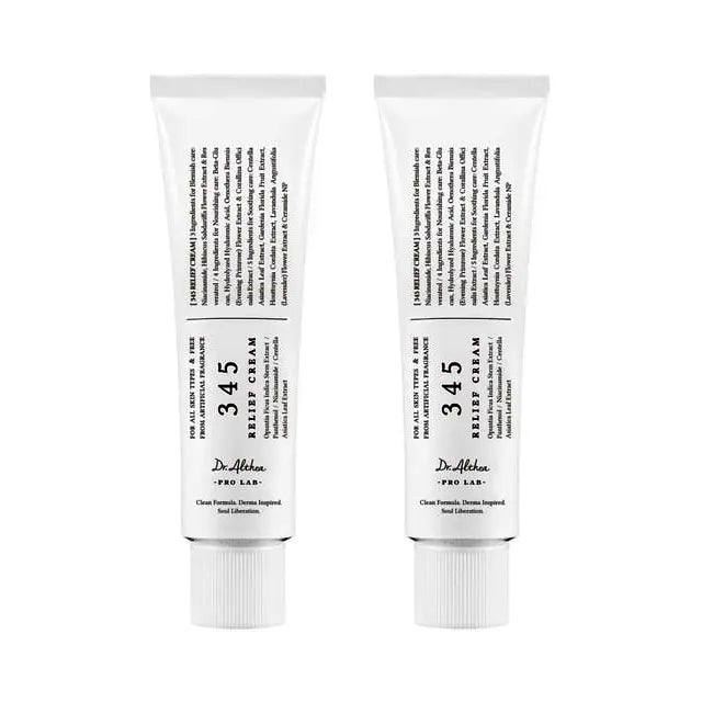 Dr. Althea 345 Relief Cream Bundle Set — Dúo De Crema Hidratante Calmante Con Extracto de Arroz Para Piel Sensible
