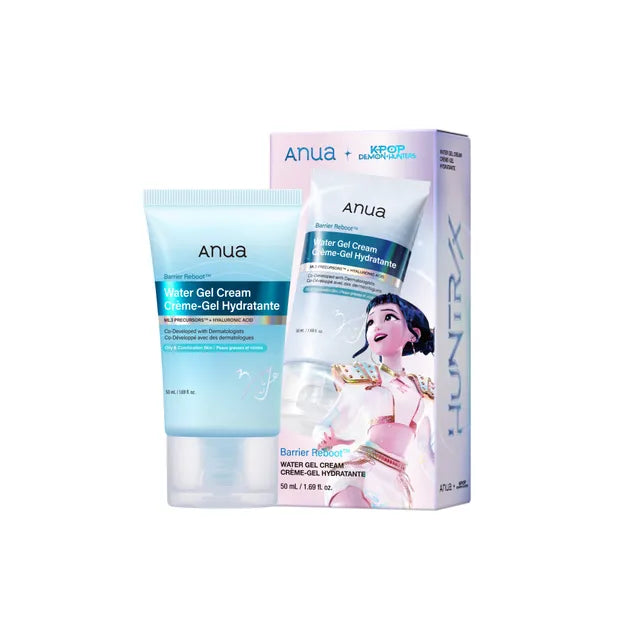Anua X KPop Demon Hunters Barrier Reboot Water Gel Cream – Hidratante Ligero Edición Especial Para Piel Grasa Y Mixta