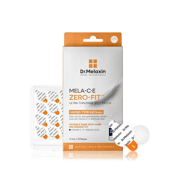 Dr. Melaxin Mela-C·E Zero-Fit Ultra Thin Dark Spot Patch 72 Parches – Parches Invisibles Para Manchas Post-Acné Con Vitamina C Y Ácido Ferúlico