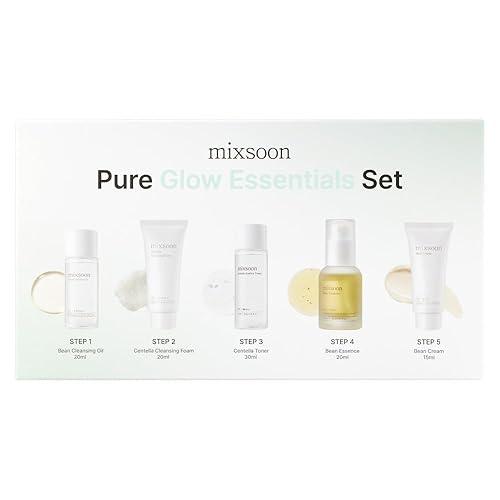 BAJO PEDIDO - Mixsoon Pure Glow Essentials Set | 5-Step Korean Skincare Kit – Hidratación Suave & Piel de Cristal