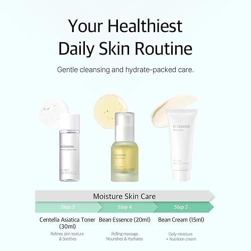 BAJO PEDIDO - Mixsoon Pure Glow Essentials Set | 5-Step Korean Skincare Kit – Hidratación Suave & Piel de Cristal