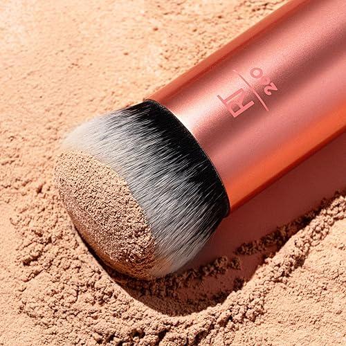 Real Techniques Bubble Blending Makeup Brush No. 260 – Brocha Profesional Para Maquillaje Líquido Y En Polvo