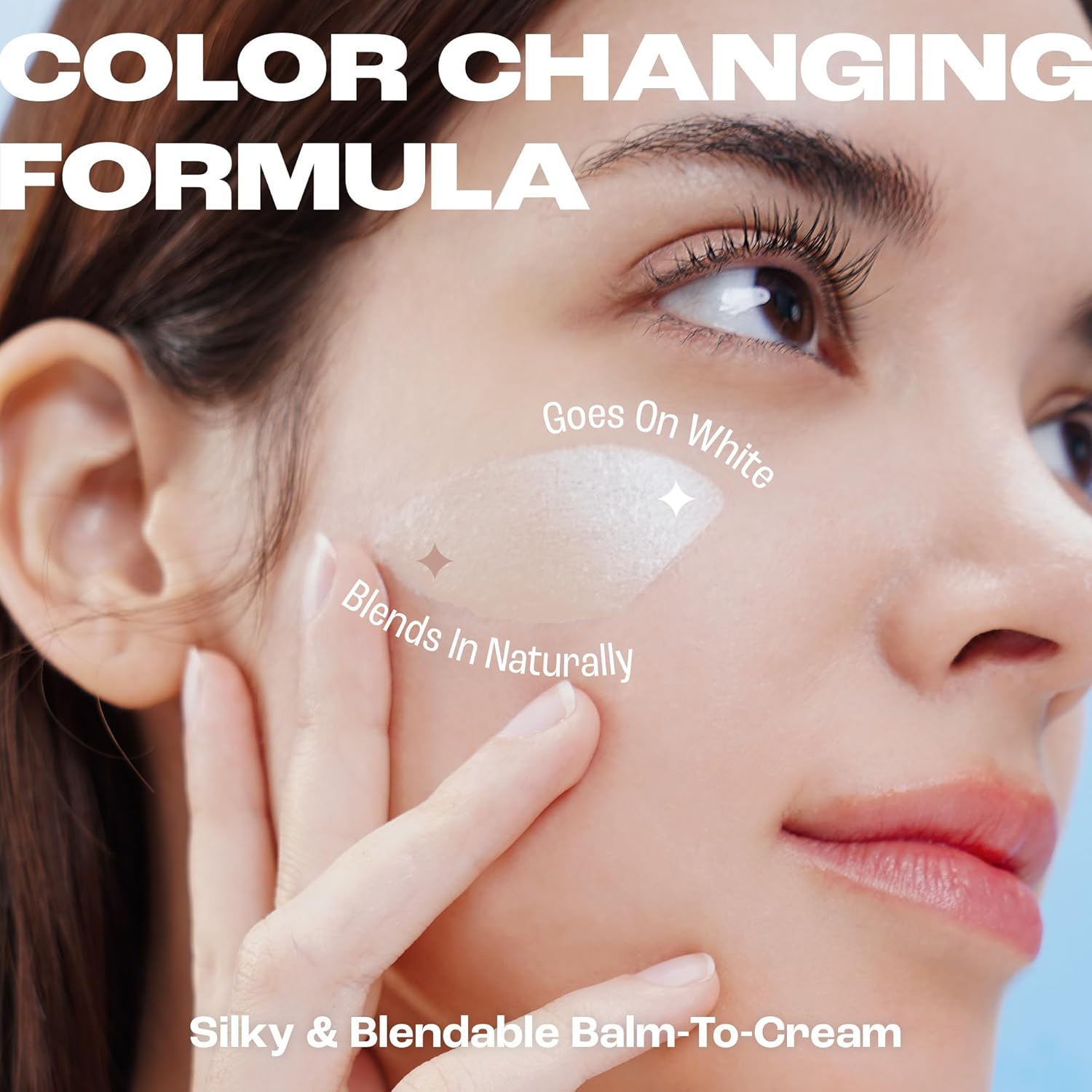 Elroel-BLANC Cover Cream Stick V – Base coreana que cambia de color con cepillo desmontable image 3