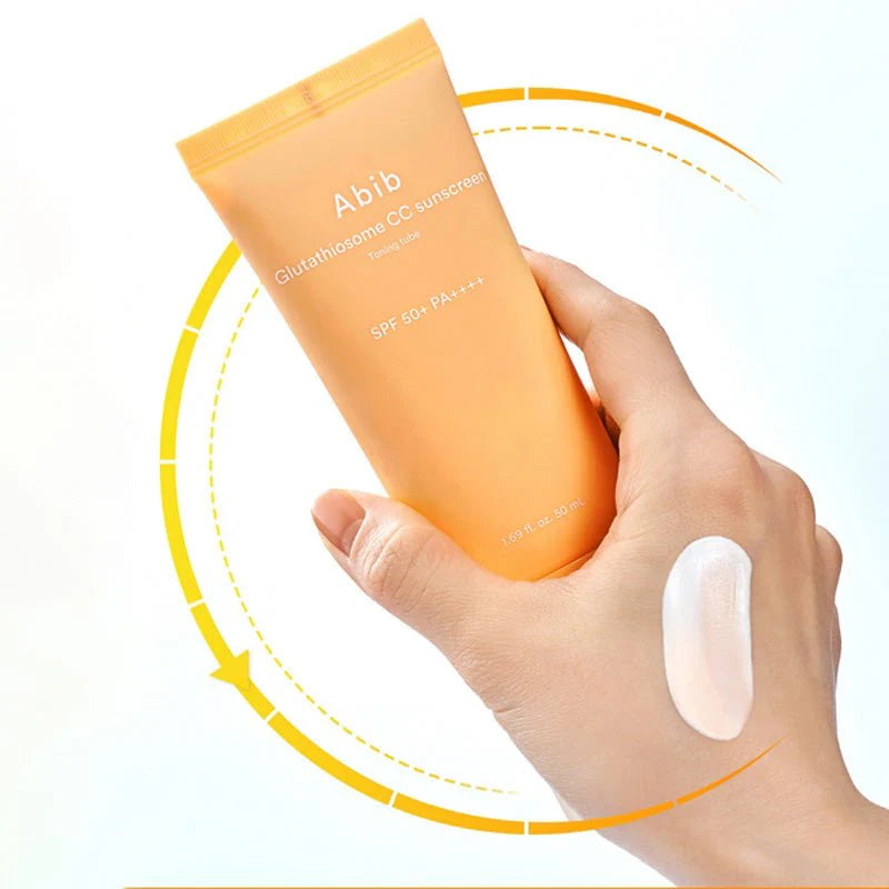 Abib Glutathiosome CC Sunscreen – Protector Solar Tonificante con Glutatión y FPS 50+ PA++++ (50 ml)